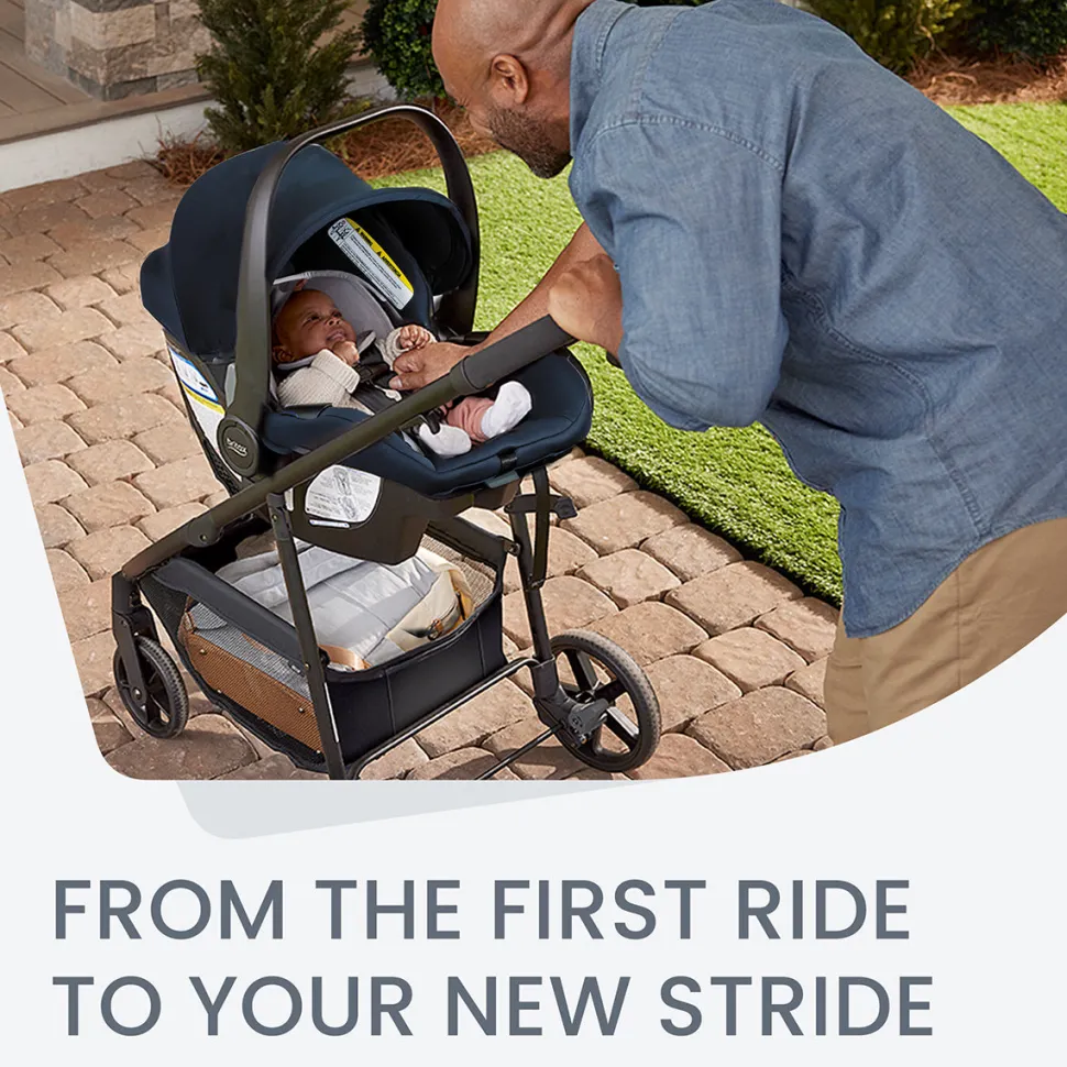 Britax Willow Brook Travel System - Navy Glacier