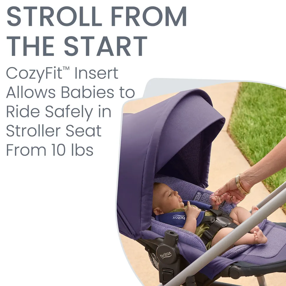 Britax Willow Grove SC Travel System - Pindot Iris