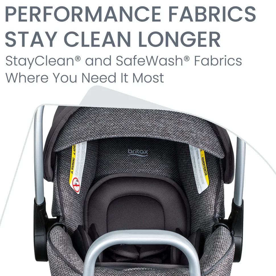 Britax Willow SC Infant Car Seat with Alpine Base - Pindot Stone