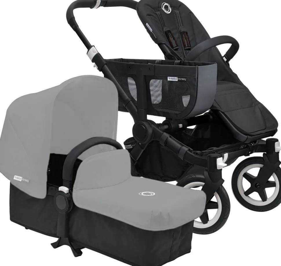 Bugaboo 2014 Donkey Stroller Compact Fold Base - All Black