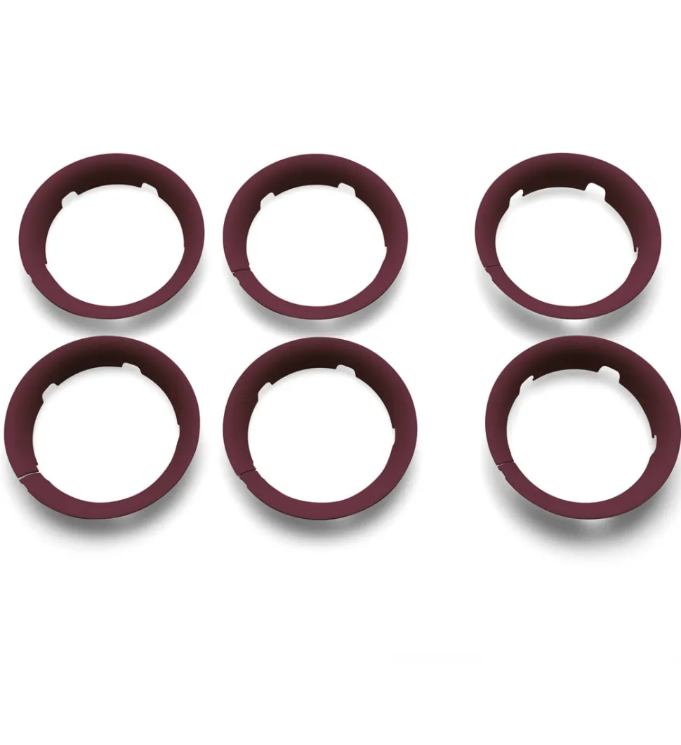 Bugaboo Bee 5 Wheel Caps - Dark Red