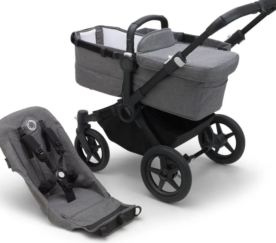 Bugaboo Donkey 5 Base - Black / Grey Melange