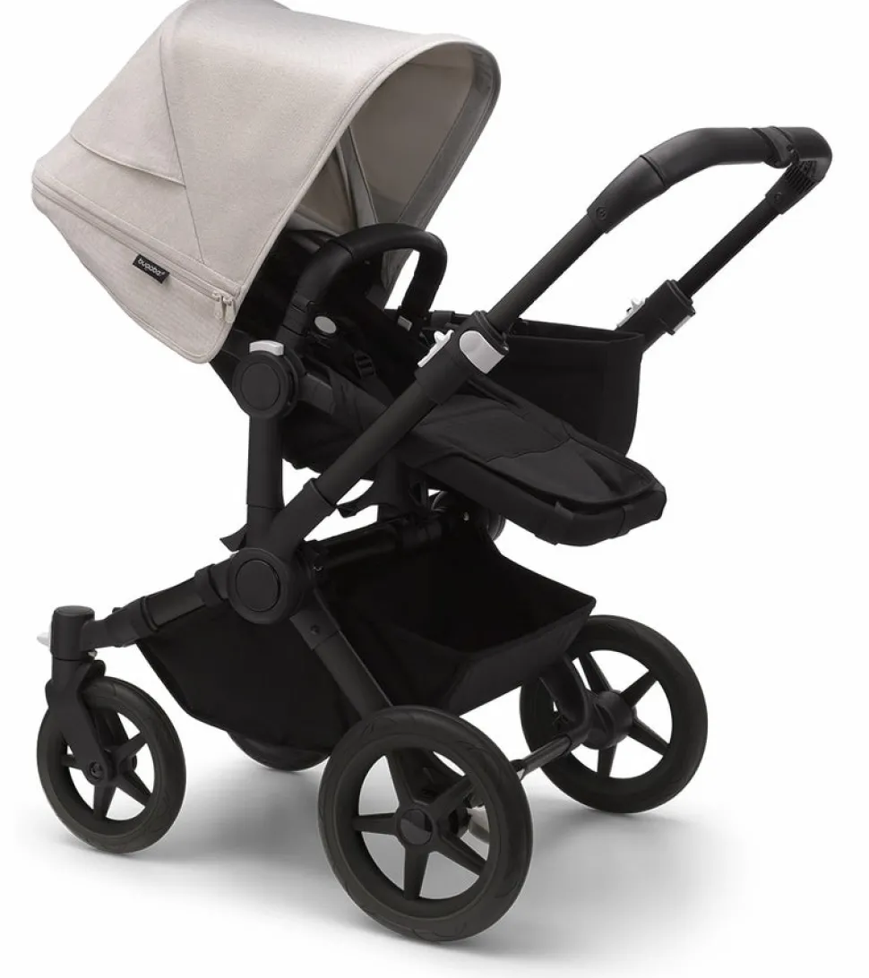 Bugaboo Donkey 5 Mono Complete Single-to-Double Stroller - Black / Midnight Black / Misty White