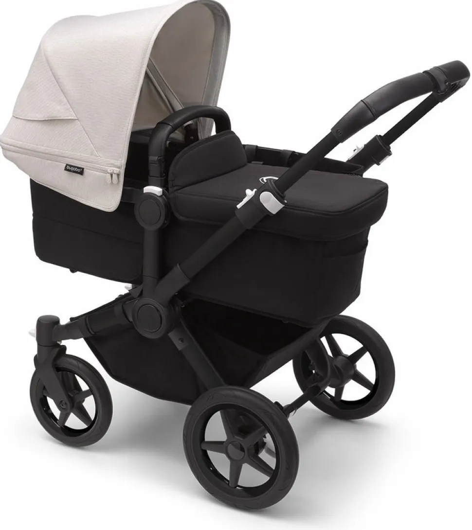 Bugaboo Donkey 5 Mono Complete Single-to-Double Stroller - Black / Midnight Black / Misty White