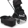 Bugaboo Dragonfly Complete Lightweight Compact Stroller + Bassinet - Black / Midnight Black / Midnight Black