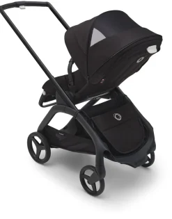 Bugaboo Dragonfly Complete Lightweight Compact Stroller + Bassinet - Black / Midnight Black / Midnight Black