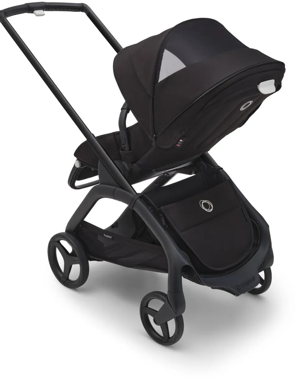 Bugaboo Dragonfly Complete Lightweight Compact Stroller + Bassinet - Black / Midnight Black / Midnight Black