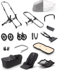 Bugaboo Fox3 Base + Style Set - Graphite / Grey Melange