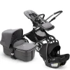Bugaboo Fox3 Complete Stroller + Turtle Air Shield Travel System Bundle - Graphite / Grey Melange / Grey Melange / Black