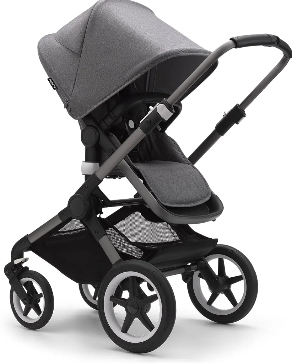 Bugaboo Fox3 Complete Stroller (One Box) - Graphite / Grey Melange / Grey Melange