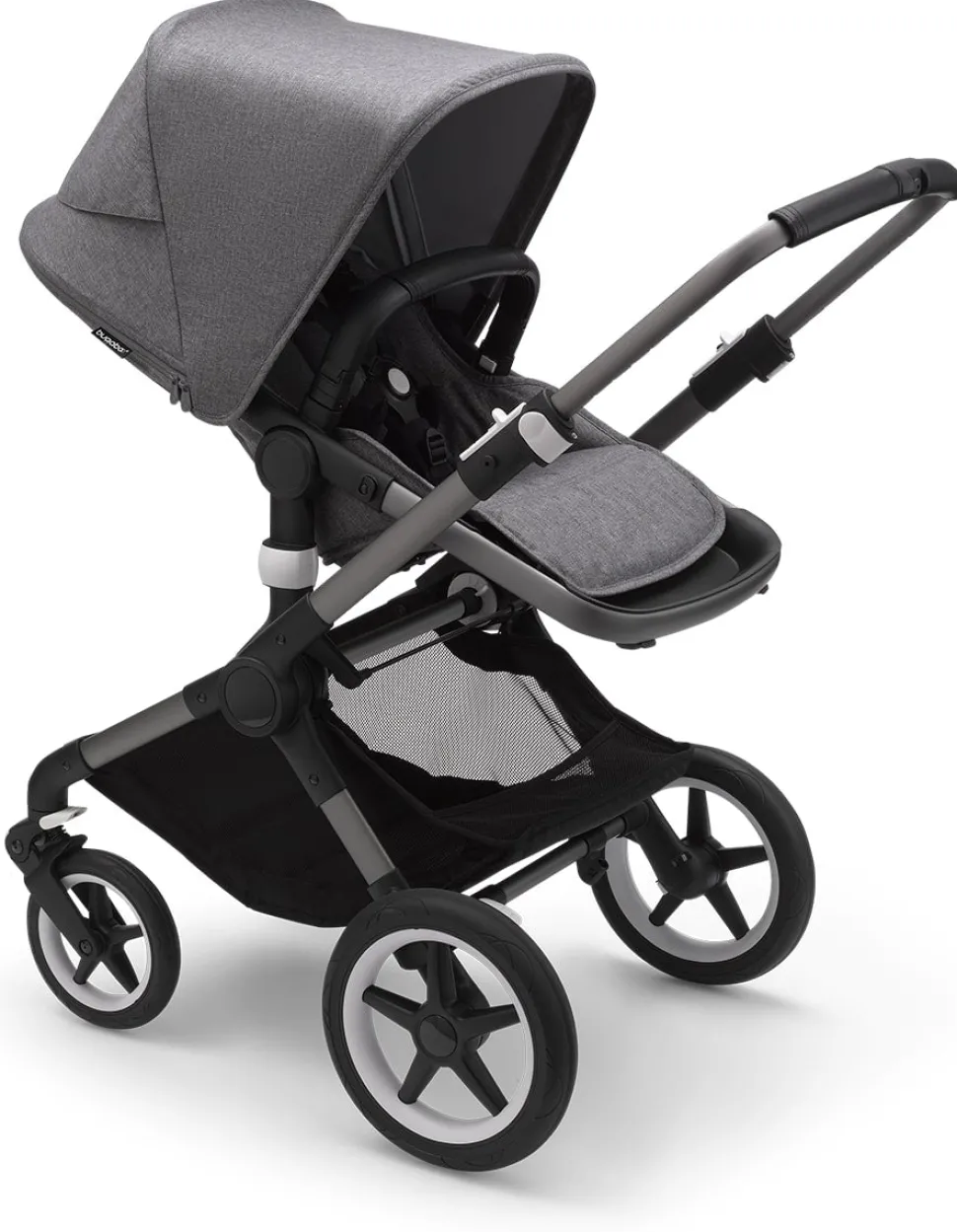 Bugaboo Fox3 Complete Stroller (One Box) - Graphite / Grey Melange / Grey Melange