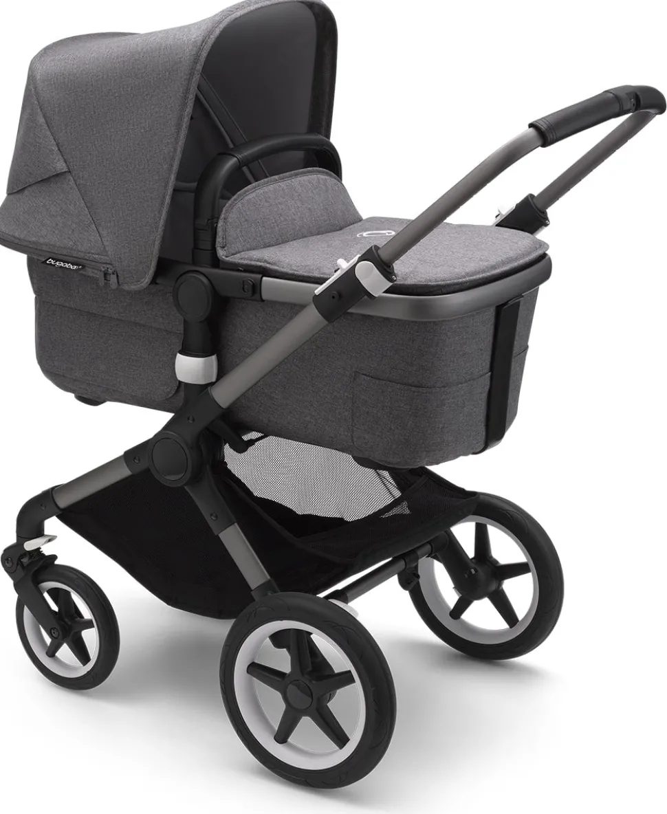 Bugaboo Fox3 Complete Stroller (One Box) - Graphite / Grey Melange / Grey Melange