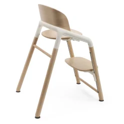 Bugaboo Giraffe Complete High Chair + Newborn Set Bundle - Neutral Wood / White / Polar White