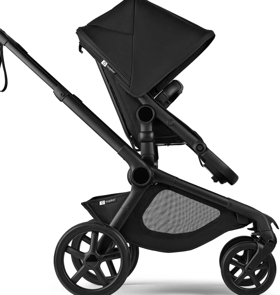 Bugaboo Kangaroo Complete + Turtle Air Shield By Nuna Travel System Bundle - Black / Midnight Black / Midnight Black / Black