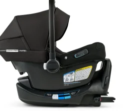 Bugaboo Kangaroo Double Stroller + Turtle Air Shield By Nuna Travel System Bundle - Black / Midnight Black / Midnight Black / Black