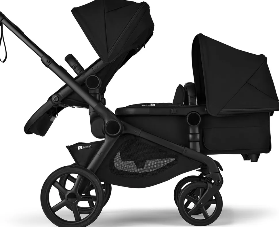 Bugaboo Kangaroo Sibling Seat - Black / Midnight Black / Misty White