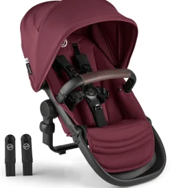 Bugaboo Kangaroo Sibling Seat - Black / Dark Cherry / Dark Cherry