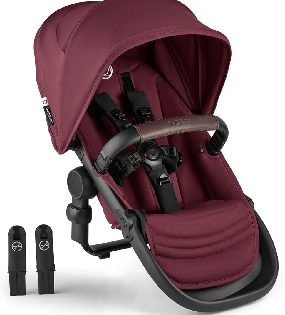 Bugaboo Kangaroo Sibling Seat - Black / Dark Cherry / Dark Cherry