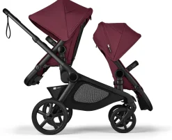 Bugaboo Kangaroo Sibling Seat - Black / Dark Cherry / Dark Cherry
