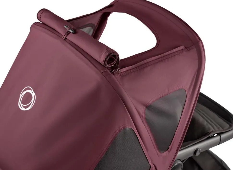 Bugaboo Kangaroo/Fox 5/Cameleon 3/Lynx Breezy Sun Canopy - Dark Cherry
