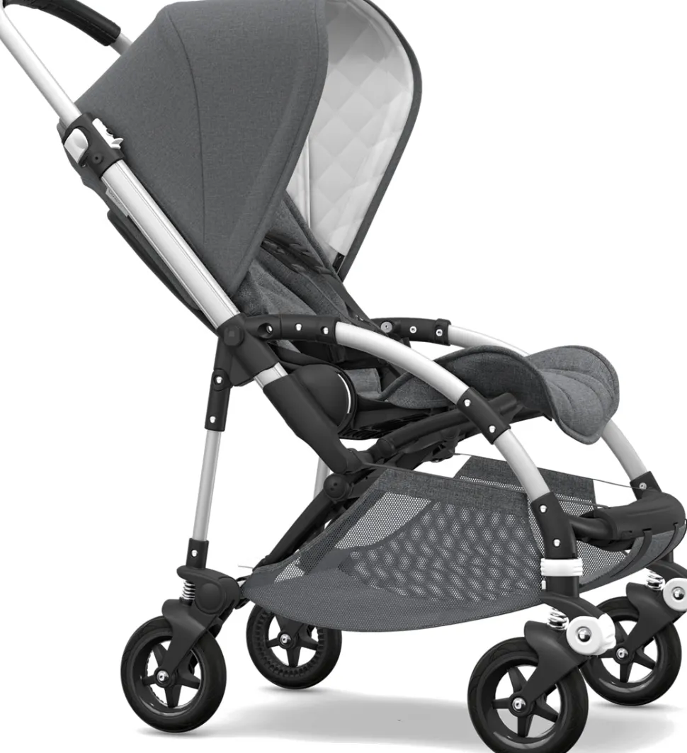 Bugaboo OPEN BOX Bee5 Classic Complete Stroller - Aluminum/Grey Melange