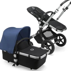 Bugaboo OPEN BOX Cameleon 3 Plus Complete Stroller - Aluminum/Black/Sky Blue