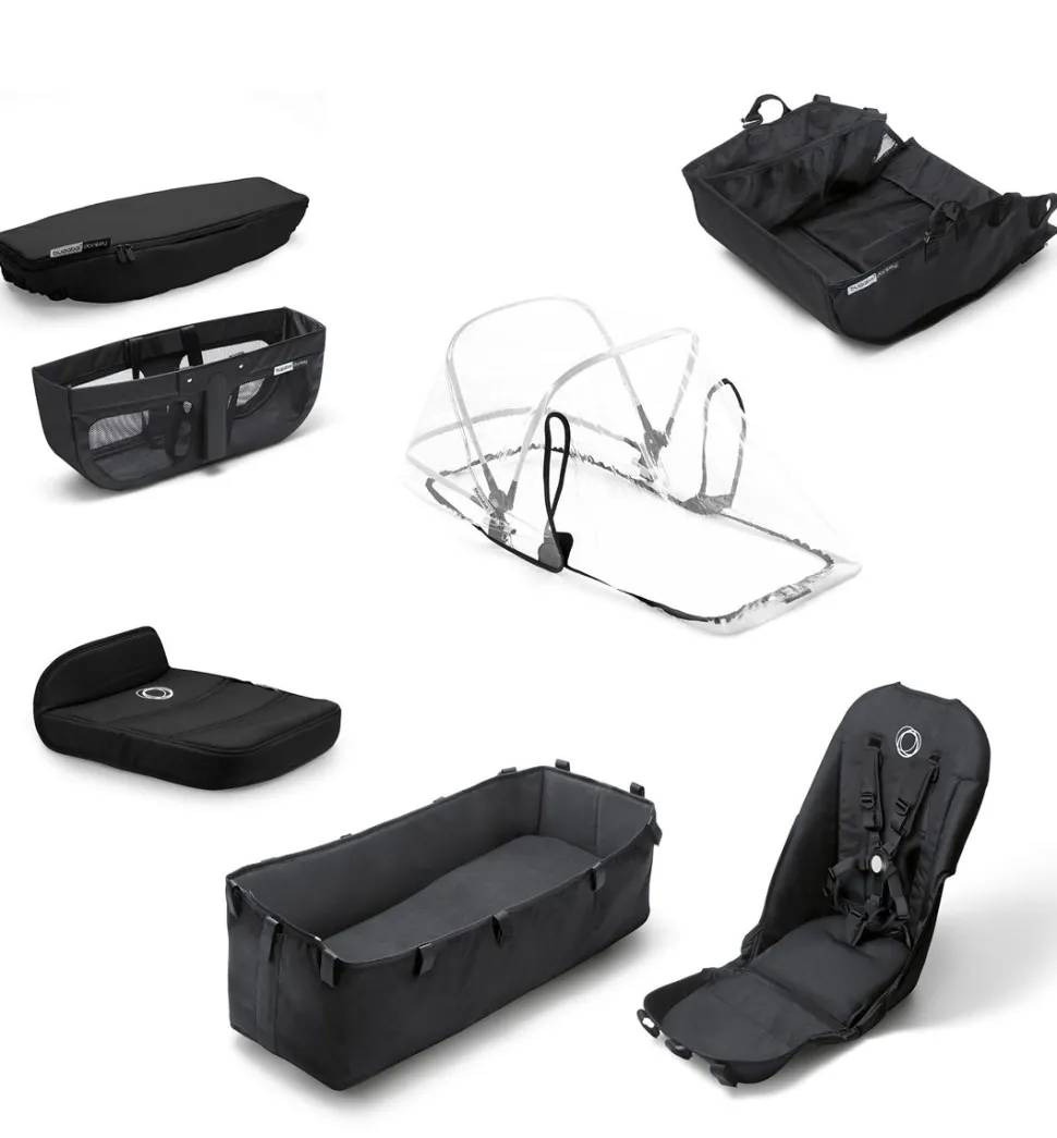 Bugaboo OPEN BOX Donkey 2 Style Set - Black