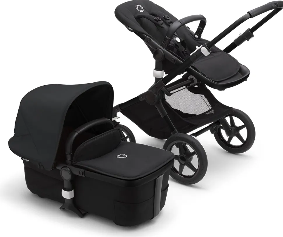 Bugaboo OPEN BOX Fox3 Complete Stroller (One Box) - Black / Midnight Black / Midnight Black