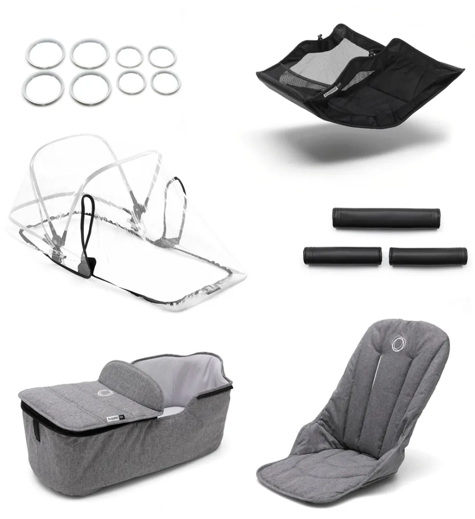 Bugaboo OPEN BOX Fox Style Set - Grey Melange