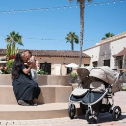 Bumbleride Indie Twin Side By Side Double Stroller - Sand