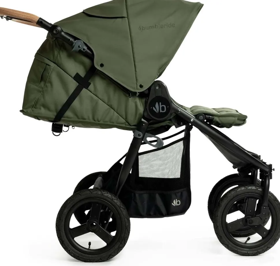 Bumbleride Indie Twin Side By Side Double Stroller - Olive