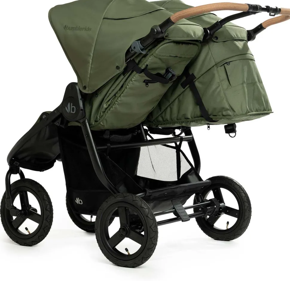 Bumbleride Indie Twin Side By Side Double Stroller - Olive