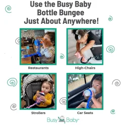 Busy Baby Bottle Bungee - Pink