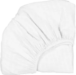 Charlie Crane Fitted Sheet for KUKO Moses Basket and KUMI Crib - White