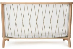 Charlie Crane KIMI Baby Bed with Organic Mattress - Hazelnut