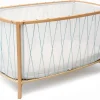 Charlie Crane KIMI Baby Bed with Organic Mattress - Aqua
