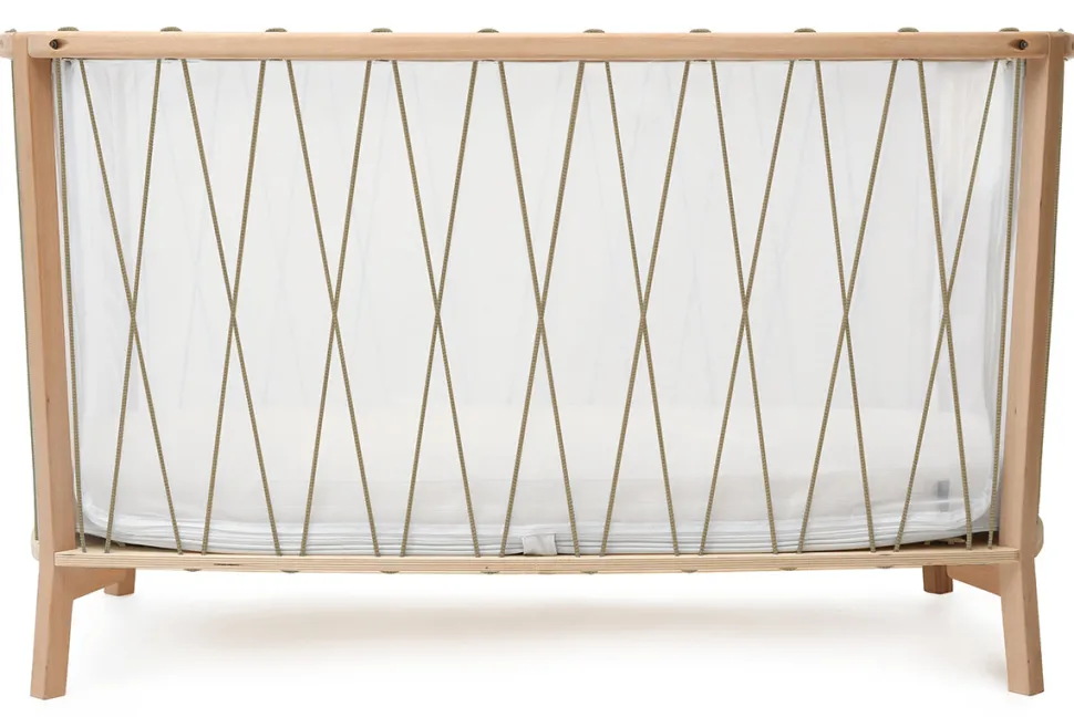 Charlie Crane KIMI Baby Bed with Foam Mattress - Hazelnut