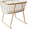Charlie Crane KUMI Mesh Crib with Organic Mattress - Hazelnut