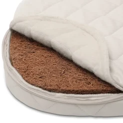 Charlie Crane KUMI Mesh Crib with Organic Mattress - Hazelnut