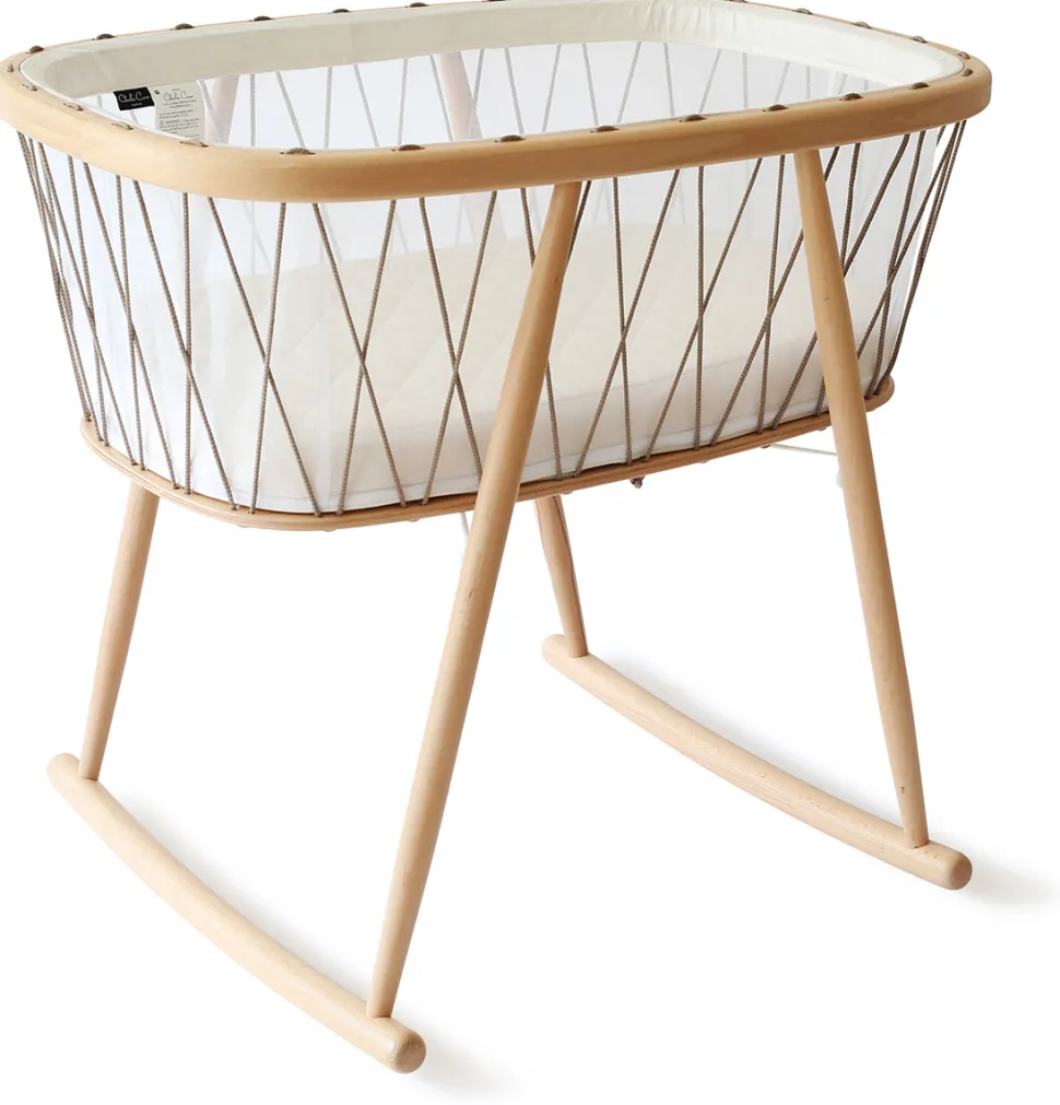 Charlie Crane KUMI Mesh Crib - Hazelnut