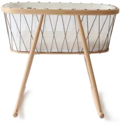 Charlie Crane KUMI Mesh Crib - Hazelnut