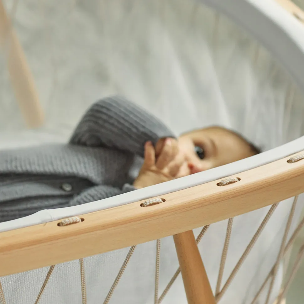 Charlie Crane KUMI Mesh Crib - Black & White