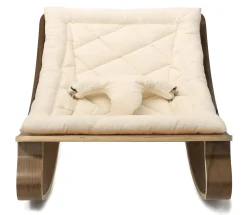 Charlie Crane LEVO Baby Rocker - Walnut / Organic White