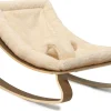 Charlie Crane LEVO Baby Rocker - Walnut / Fur Milk
