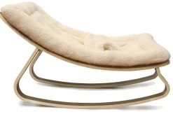 Charlie Crane LEVO Baby Rocker - Walnut / Fur Milk