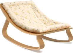 Charlie Crane LEVO Baby Rocker - Beech / Garbo & Friends Mimosa