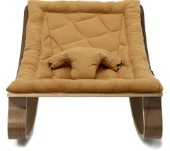 Charlie Crane LEVO Baby Rocker - Walnut / Camel
