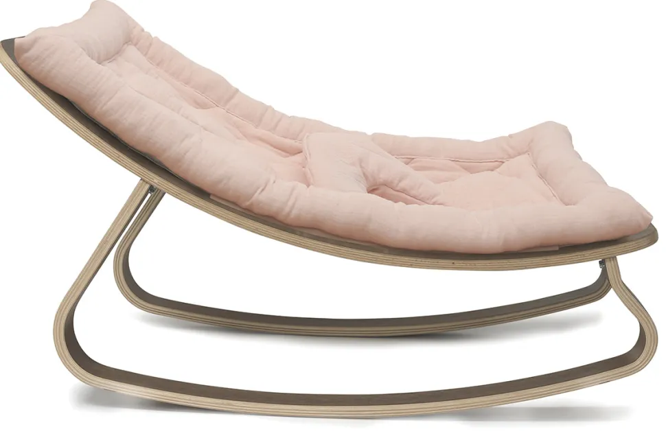 Charlie Crane LEVO Baby Rocker - Walnut / Nude
