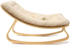 Charlie Crane LEVO Baby Rocker - Beech / Fur Milk