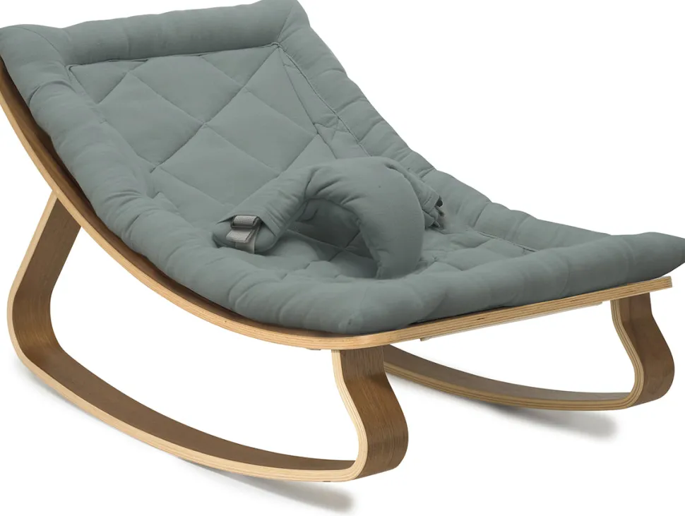 Charlie Crane LEVO Baby Rocker - Walnut / Orage